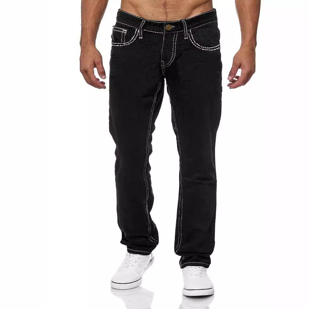 European And American Straight Men's Jeans - Nyaabs