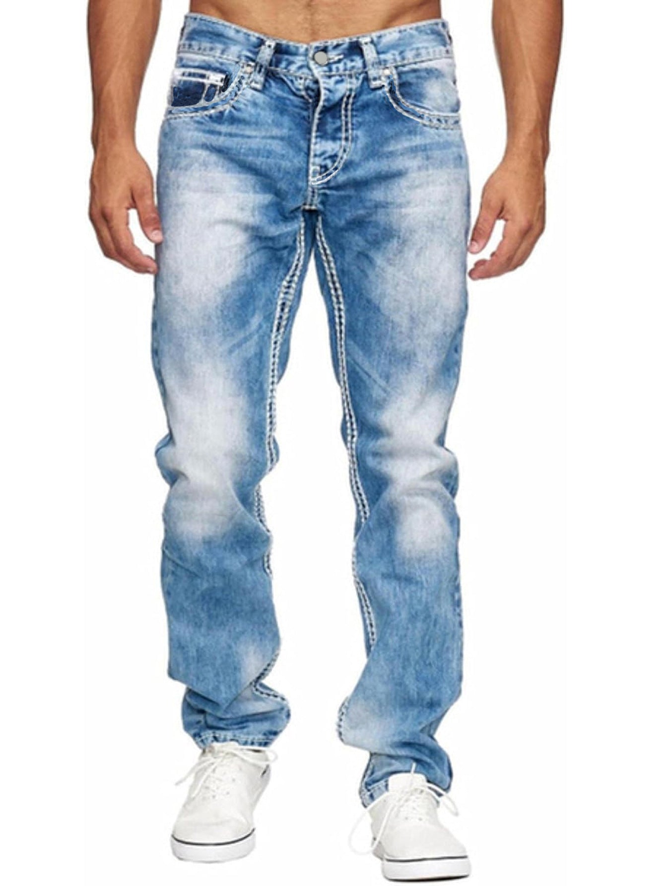 European And American Straight Men's Jeans - Nyaabs