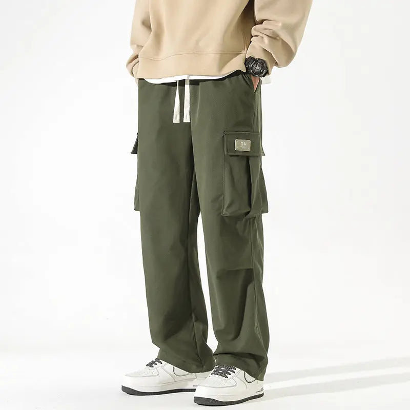 Straight Multi-pocket Casual Pants For Boys - Nyaabs