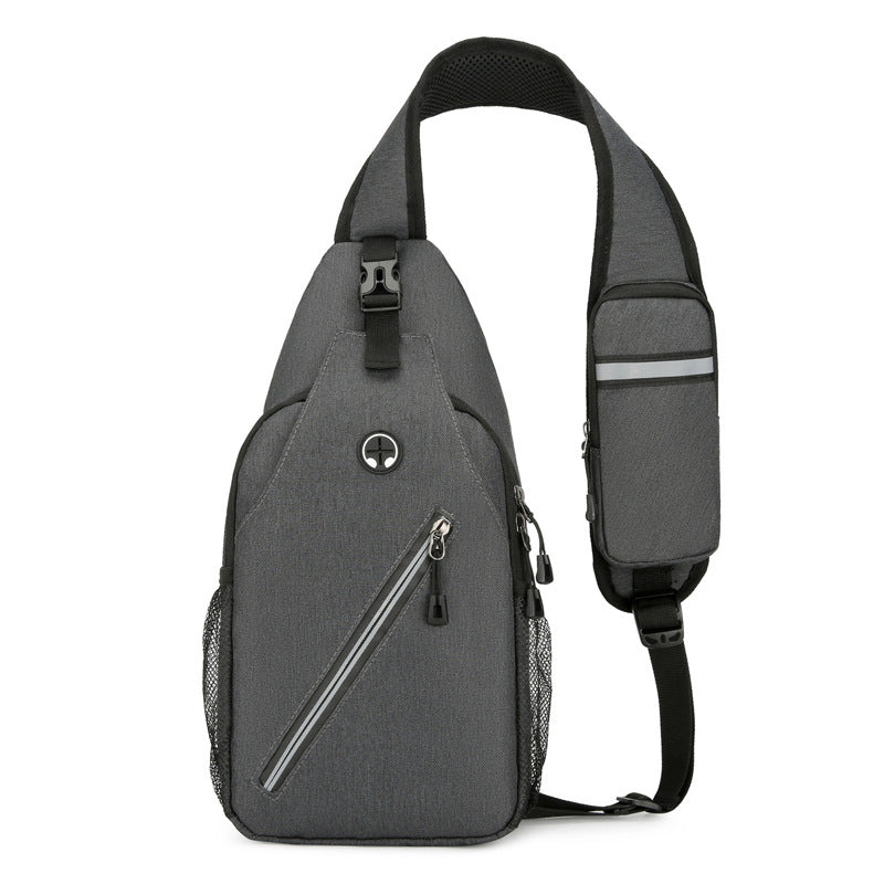 New Multifunctional Men's Shoulder Crossbody Bag Male Hard-Wearing Canvas Shoulder Messenger Bags Chest Bag - Nyaabs