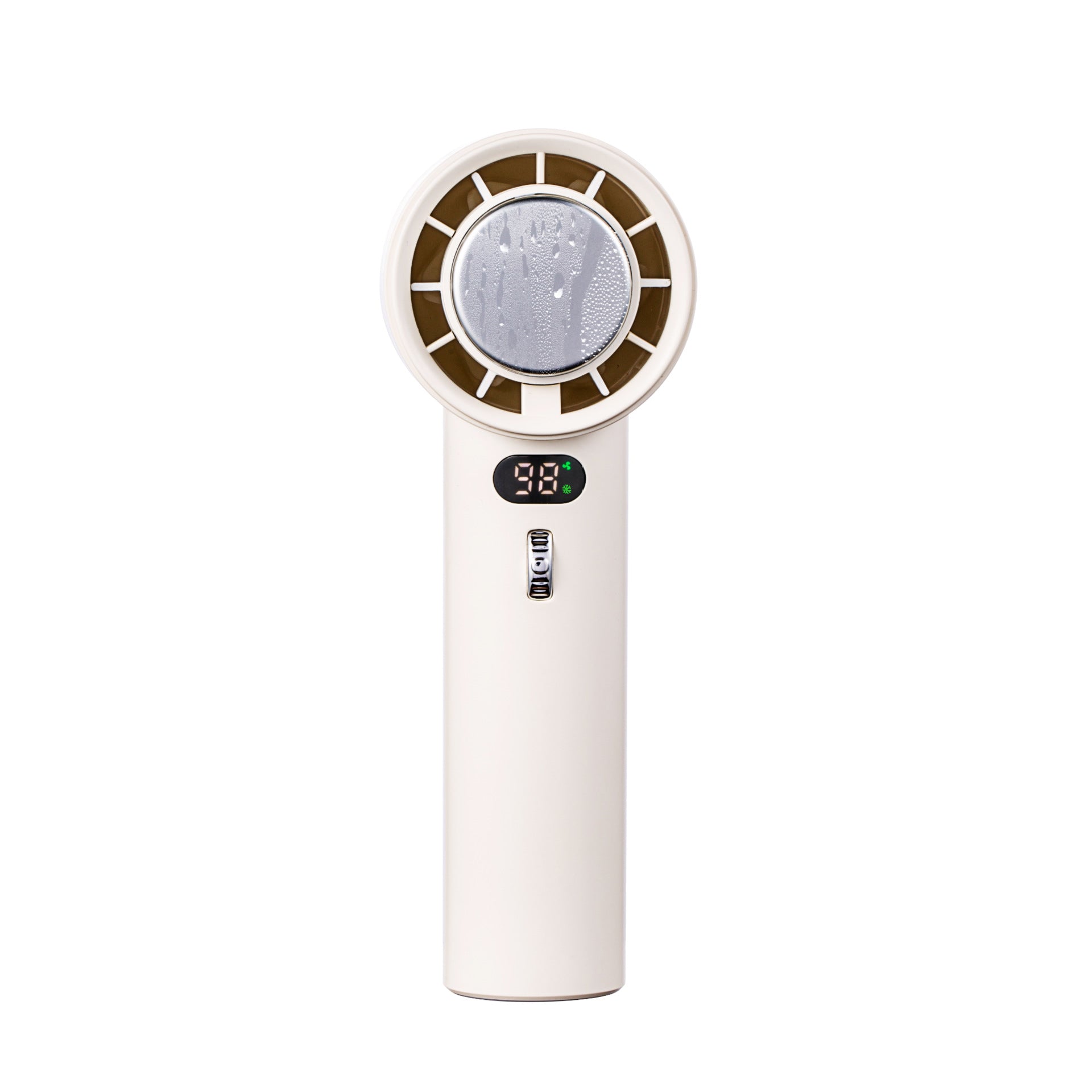 Portable Handheld Turbo Fan Cooling Semiconductor Refrigeration 3000mAh Battery Wind Speeds Adjustable Mini Personal Fan - Nyaabs