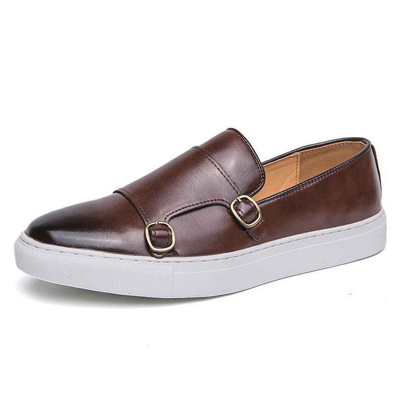 Fashion Loafers Men's Business Casual Slip-on Flats Shoes - Nyaabs