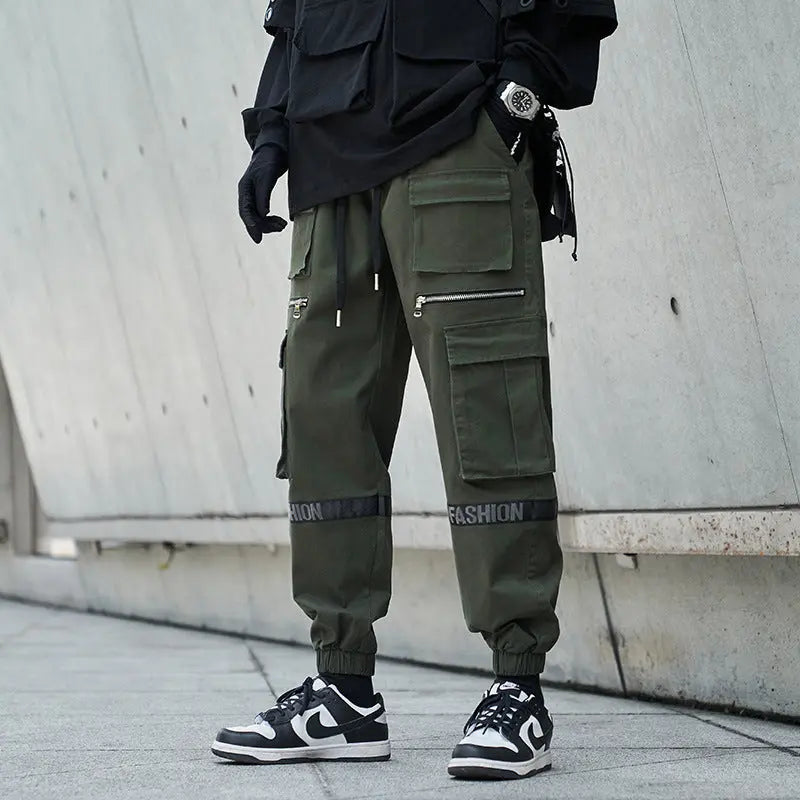 Men's Loose Plus Size Mechanical Style Trousers - Nyaabs