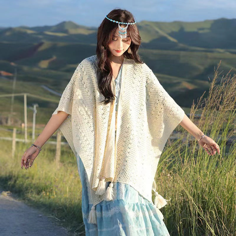 Travel Wear All-matching Cloak Robe Shawl nyaabs.com