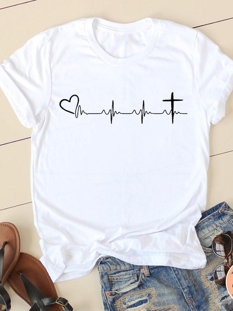 Women's Short-sleeved T-shirt Fashion Printing nyaabs.com