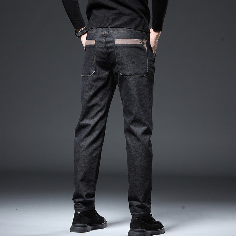 Embroidery Trend Slim Straight Pants Men - Nyaabs