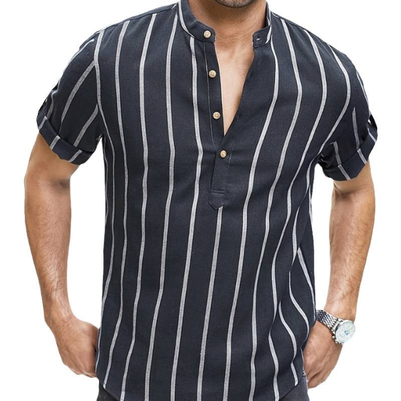 Summer Men's Clothing Short Sleeve Shirt nyaabs.com