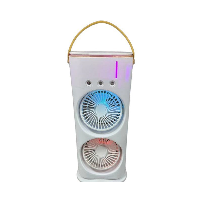 Double-ended Spray Fan Portable Humidifier Fan Air Conditioner Household Small Air Cooler Hydrocooling Portable Air Adjustment - Nyaabs