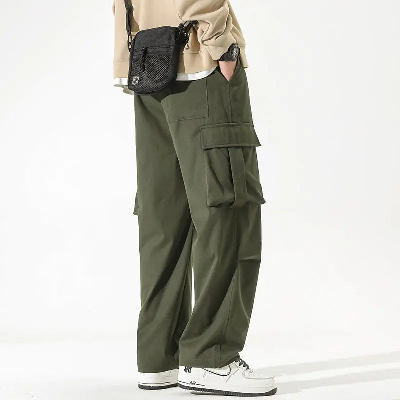 Straight Multi-pocket Casual Pants For Boys - Nyaabs