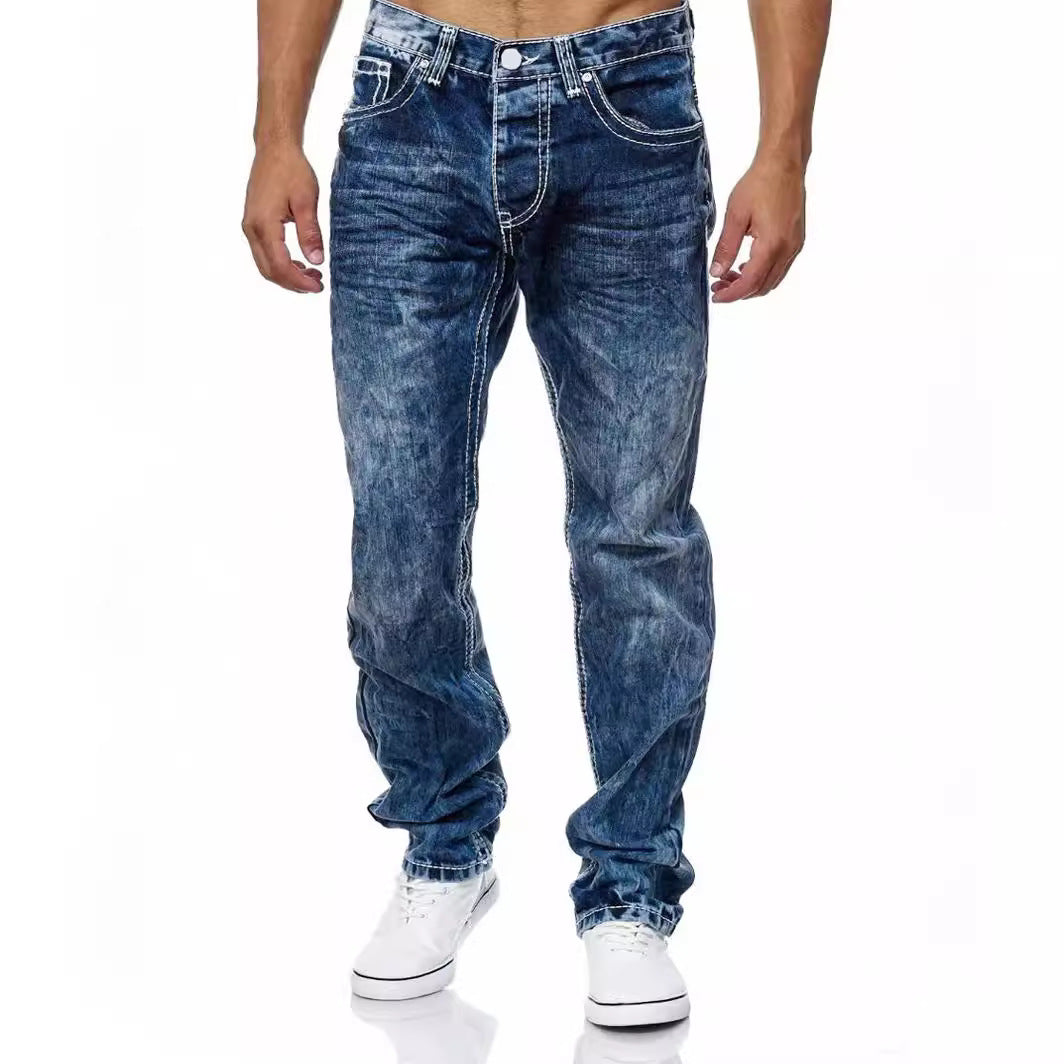 European And American Straight Men's Jeans - Nyaabs