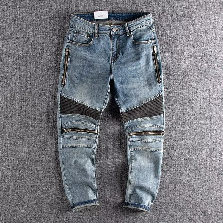 Light Straight-leg Zipper Autumn Japanese Jeans - Nyaabs