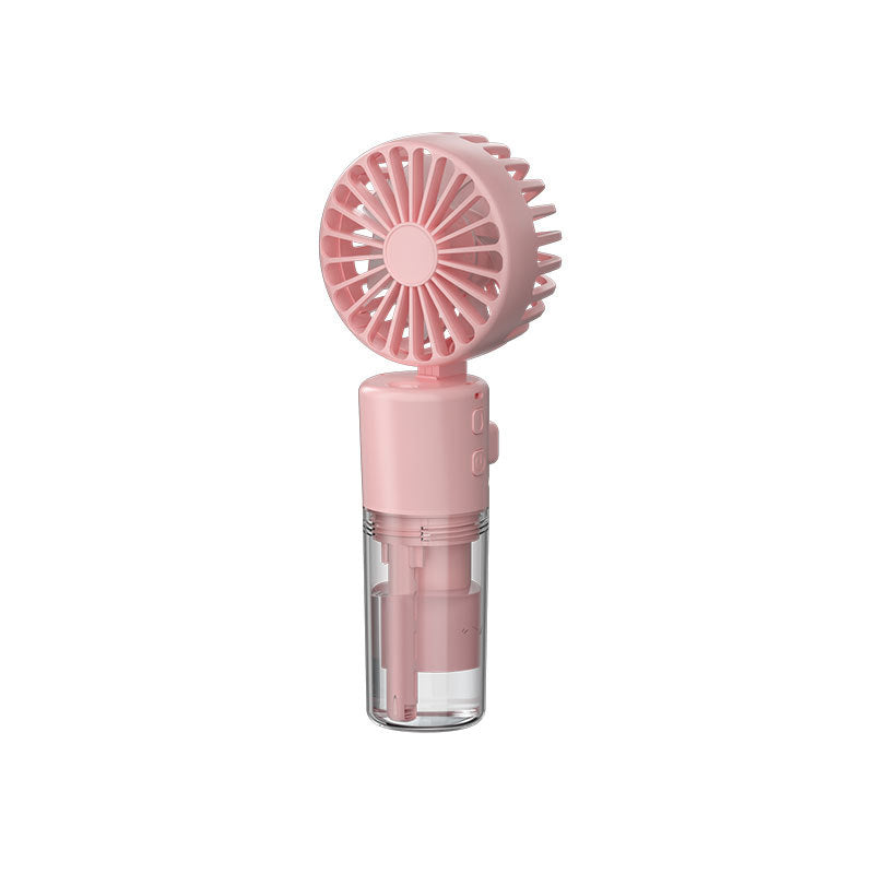 Portable Handheld Spray Fan 4-Speed Water Spray Mist Fan Summer Cooling Artifact USB Charging Summer Supplies Outdoor Mini Fan - Nyaabs