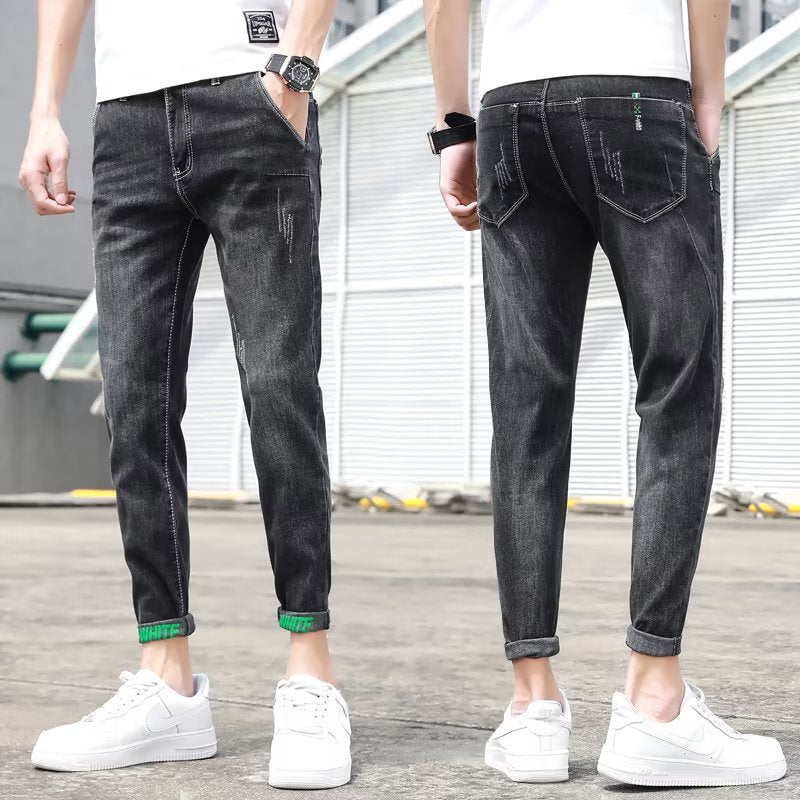 Stretch Ankle Length Casual Pants Men - Nyaabs