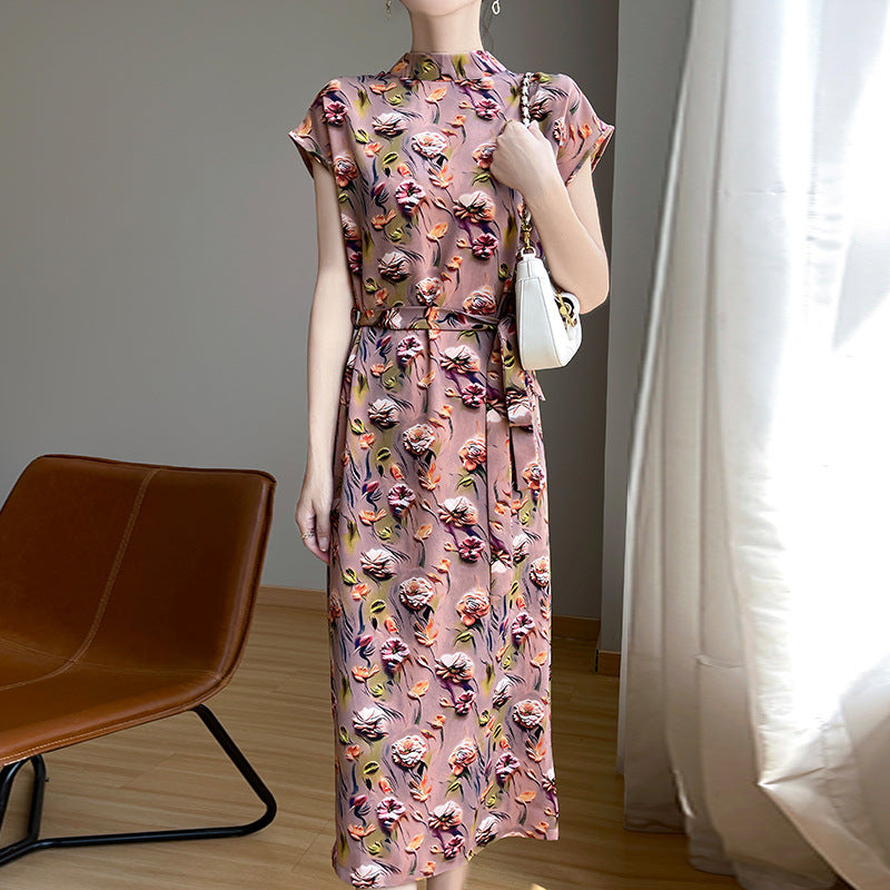 High-grade New Chinese Floral Dress nyaabs.com