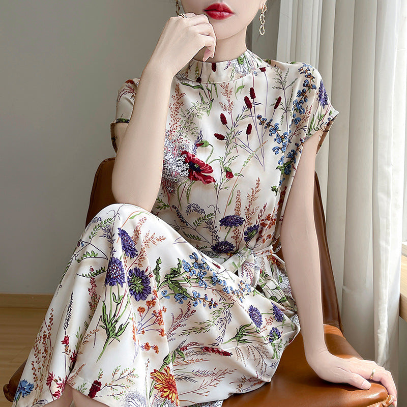 High-grade New Chinese Floral Dress nyaabs.com