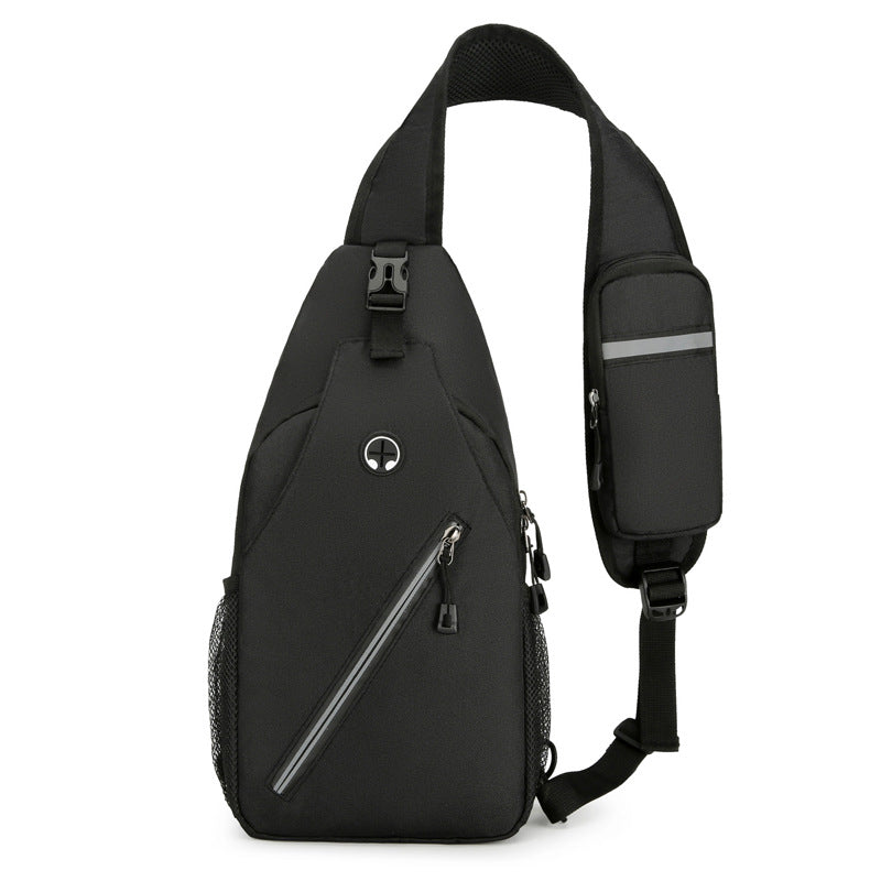 New Multifunctional Men's Shoulder Crossbody Bag Male Hard-Wearing Canvas Shoulder Messenger Bags Chest Bag - Nyaabs