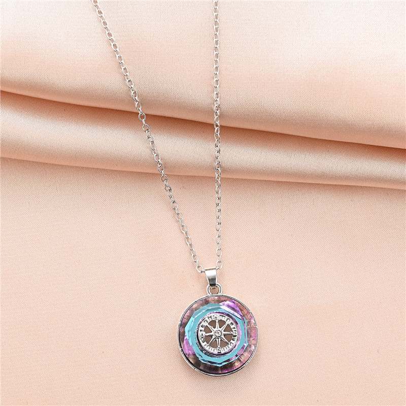 Fashion Compass Necklace Men Women Hip Hop - Nyaabs