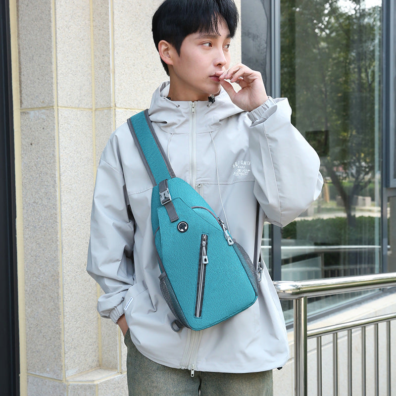 New Multifunctional Men's Shoulder Crossbody Bag Male Hard-Wearing Canvas Shoulder Messenger Bags Chest Bag - Nyaabs