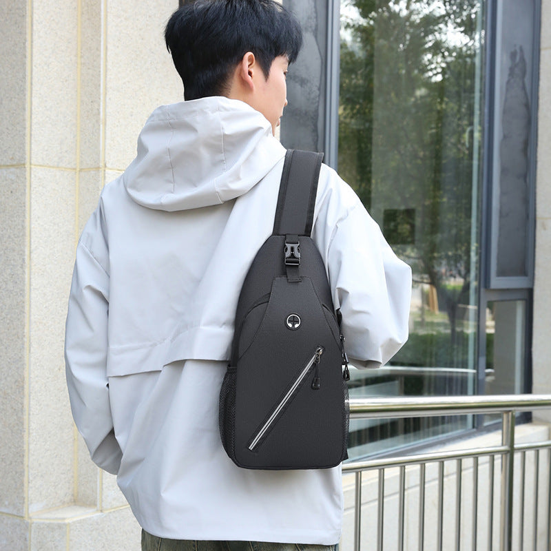 New Multifunctional Men's Shoulder Crossbody Bag Male Hard-Wearing Canvas Shoulder Messenger Bags Chest Bag - Nyaabs