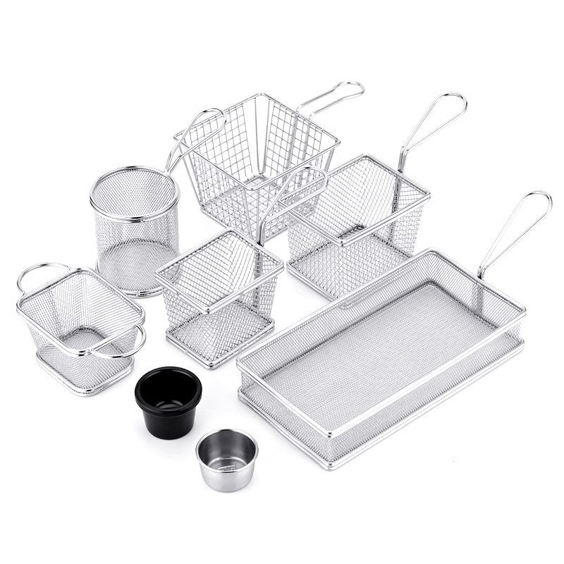 304 Stainless Steel Chips Basket Mini Frying Basket - Nyaabs