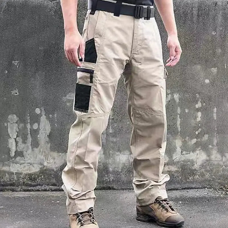 Beetle Outdoor Tactics Men's Spring And Autumn Breathable And Wearable Multi-pocket Loose Camouflage Cargo Pants - Nyaabs