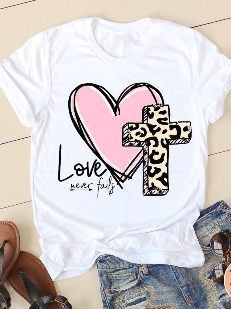 Women's Short-sleeved T-shirt Fashion Printing nyaabs.com