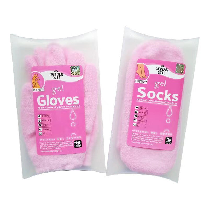 Spa Gel Gloves Sock Hand Mask Foot Mask Foot Cracked Skin Care Moisturizing Treatment Exfoliating Remove Dead Hand Care - Nyaabs