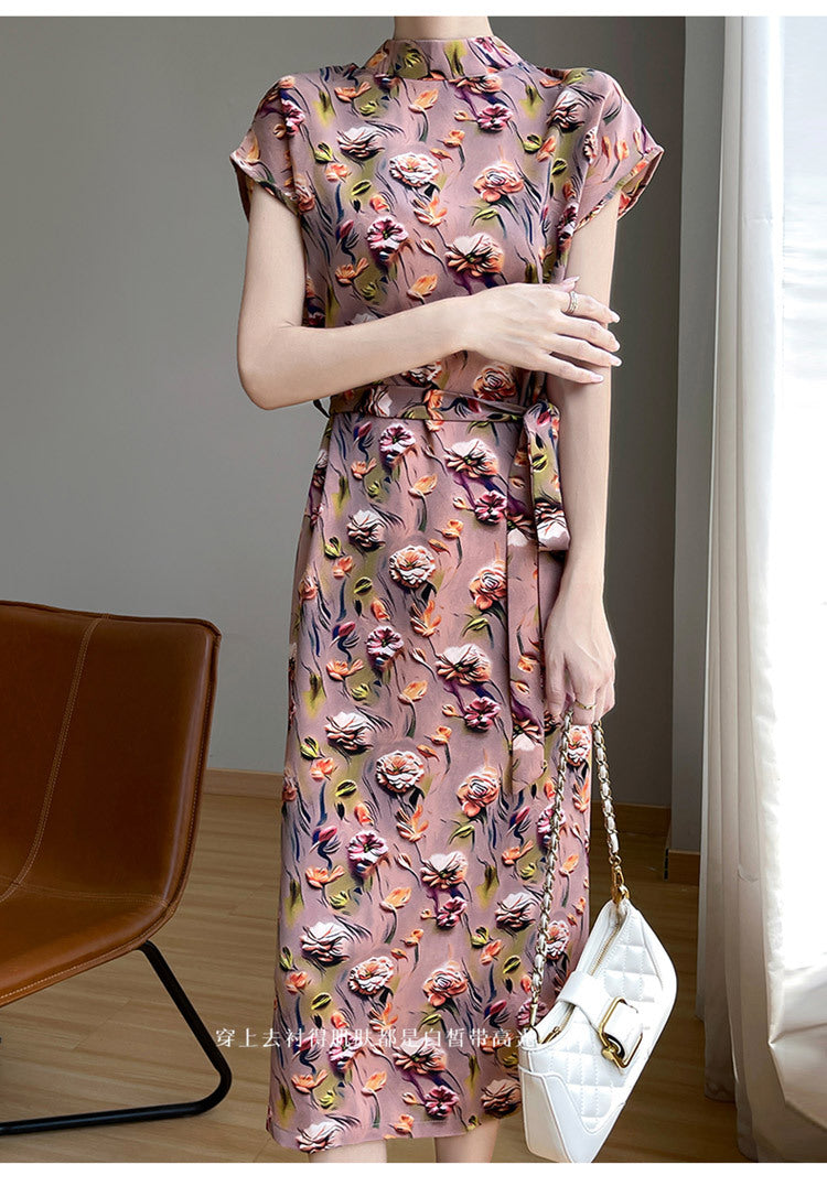 High-grade New Chinese Floral Dress nyaabs.com