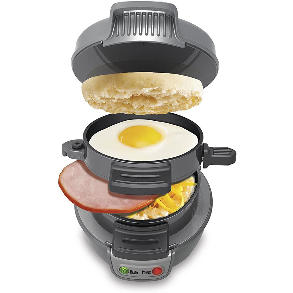 Household Breakfast Machine Hamburg Sandwich Maker With Egg Cooker Ring Machine Bread Sandwich Machine Waffle Machine - Nyaabs