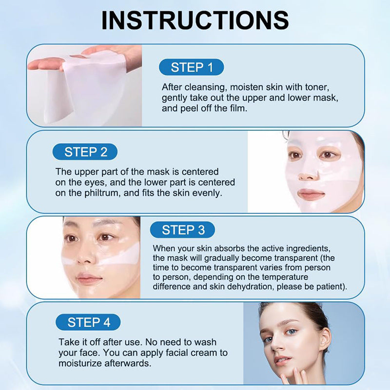 Face Mask Shrink Pore Moisturizing Refreshing Brightening Firming Lift Nourish Skin Care Deep Hydration Moisturizer - Nyaabs