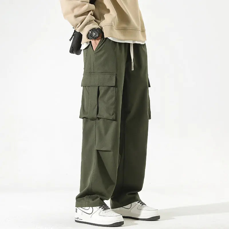 Straight Multi-pocket Casual Pants For Boys - Nyaabs