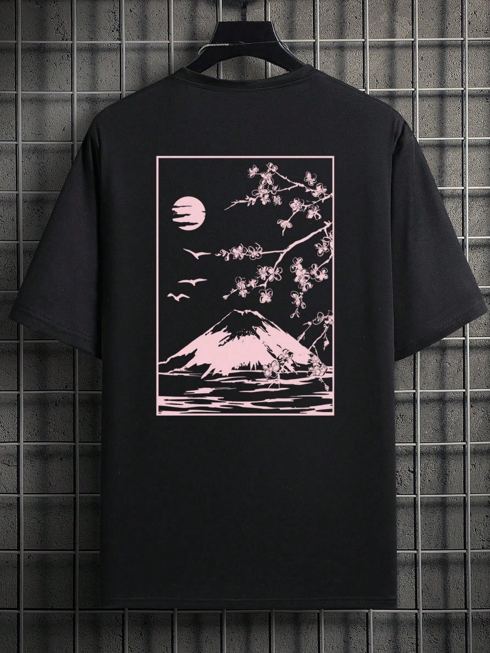 Tokyo Sakura Mount Fuji Business Card T Shirt Men Fashion Te - Nyaabs