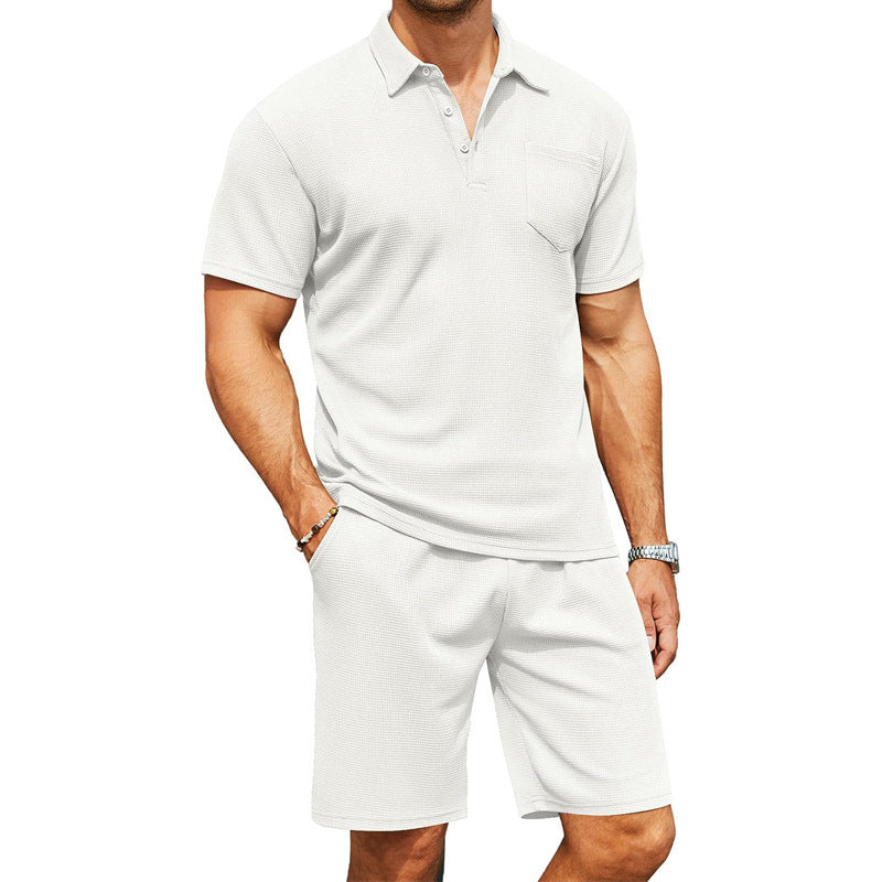 Men's Slim-fit Suit Lapel Polo Shirt nyaabs.com