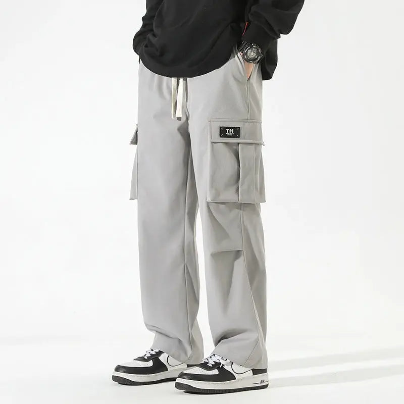 Straight Multi-pocket Casual Pants For Boys - Nyaabs