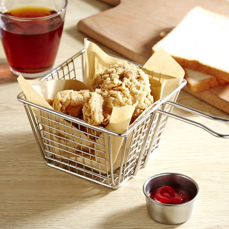 304 Stainless Steel Chips Basket Mini Frying Basket - Nyaabs