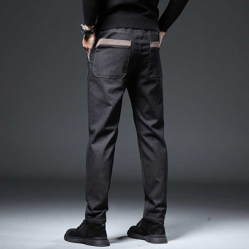 Embroidery Trend Slim Straight Pants Men - Nyaabs