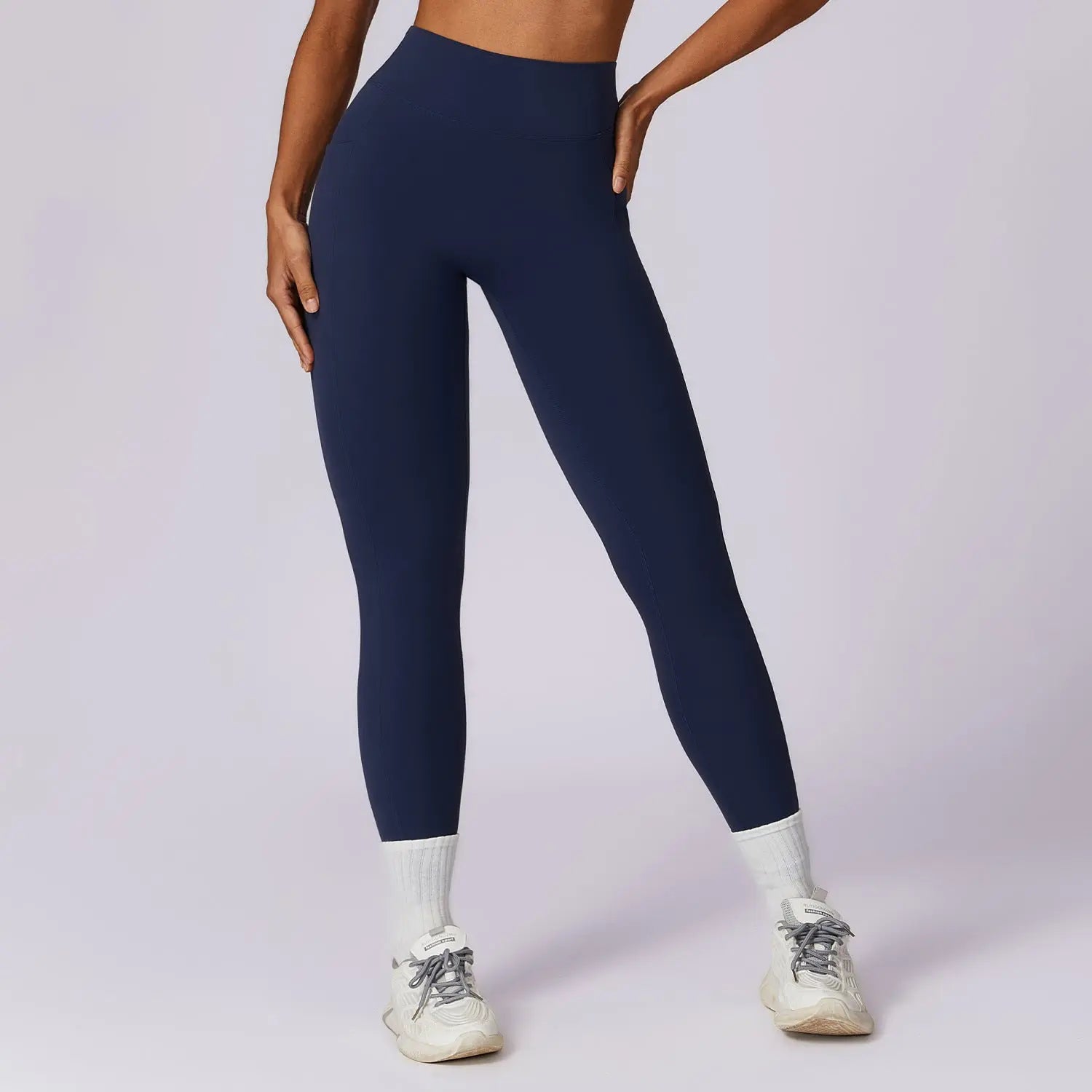 Quick-drying Skinny Hip Raise Yoga Brushed High Waist Fitness Pants - Nyaabs