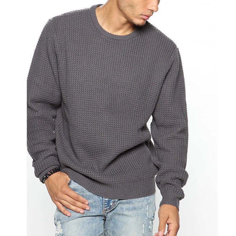 Long Sleeve Crew Neck Casual Men's Loose My Store