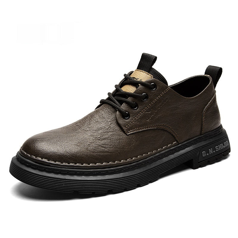 Men's Summer Breathable Casual Leather Shoes Martin Boots nyaabs.com