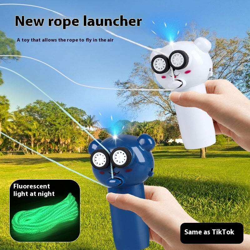 Luminous Rope Transmitter Electric Propeller Cat Teaser Toy - Nyaabs