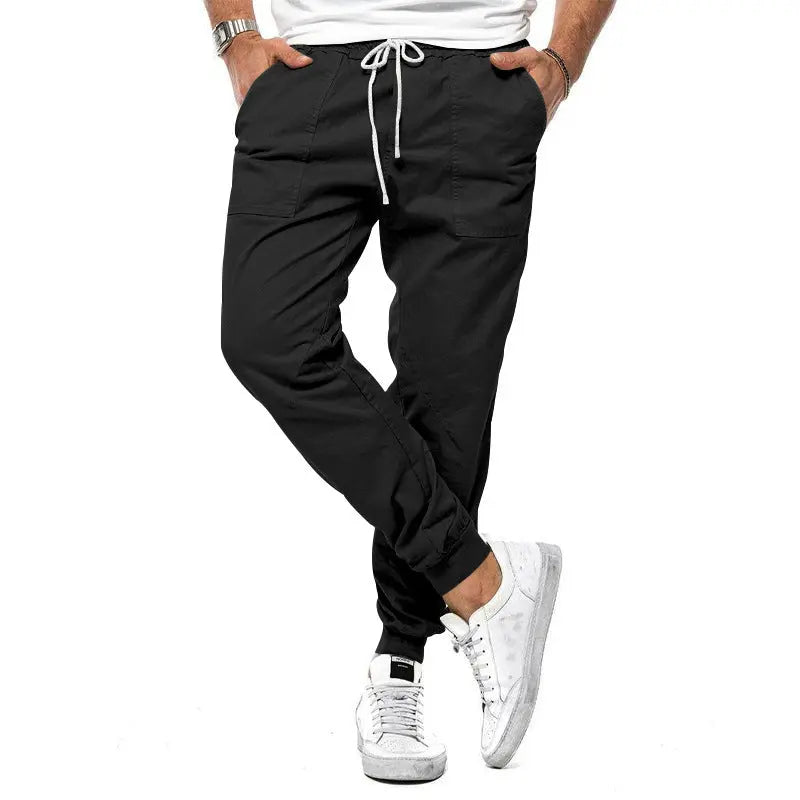 Spring And Autumn Men's Casual Pants Loose Tappered Trousers Leisure Sports Outdoor Overalls - Nyaabs