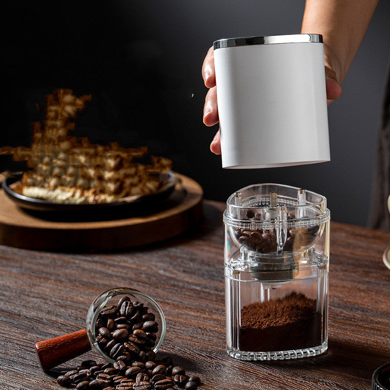 Electric Coffee Grinder Coffee Bean Grinder Cafe Automatic Portable USB Rechargeable Food Crusher For Drip Coffee Kitchen Gadgets - Nyaabs