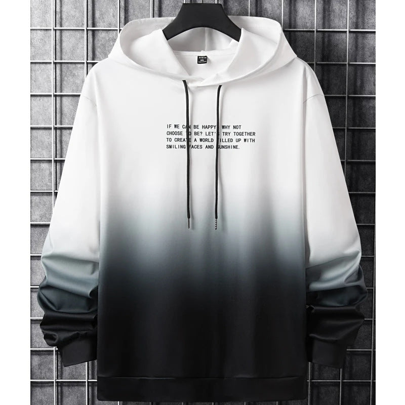 Men's Fashion Long Sleeve Sweatshirt 3D Gradient Printing Hoodie Simple Autumn Leisure Daily - Nyaabs