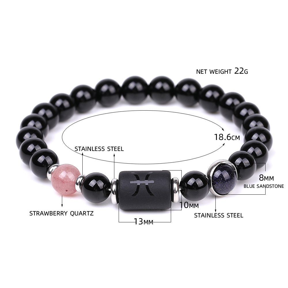 Fashion Twelve Constellations Bracelets Men - Nyaabs