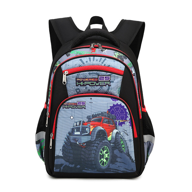 Primary School Boys Large Capacity Children's Backpack Space Schoolbag - Nyaabs