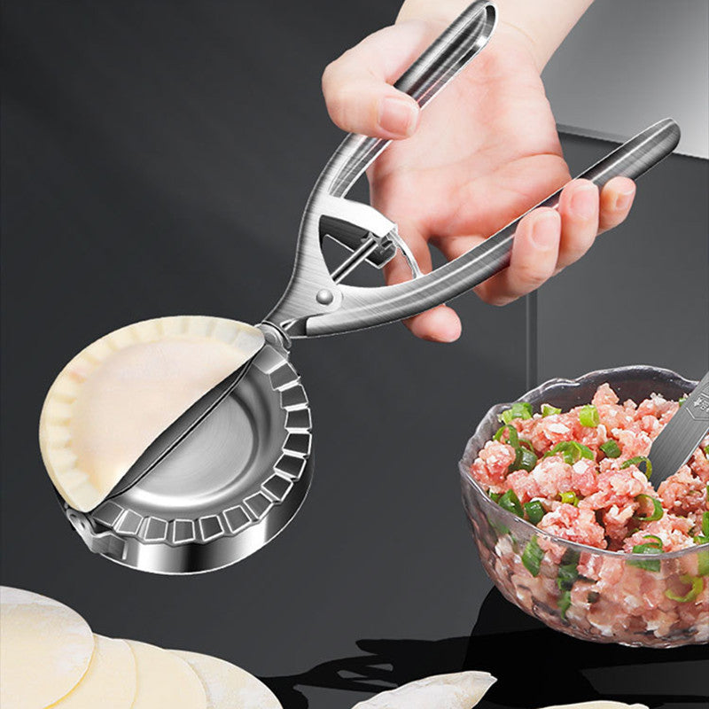 Kitchen Dumpling Mold Stainless Steel Dumpling Machine Pressing Home Baking Tool Skin Press Tool Dumpling Noodle Manual Kitchen Gadgets - Nyaabs