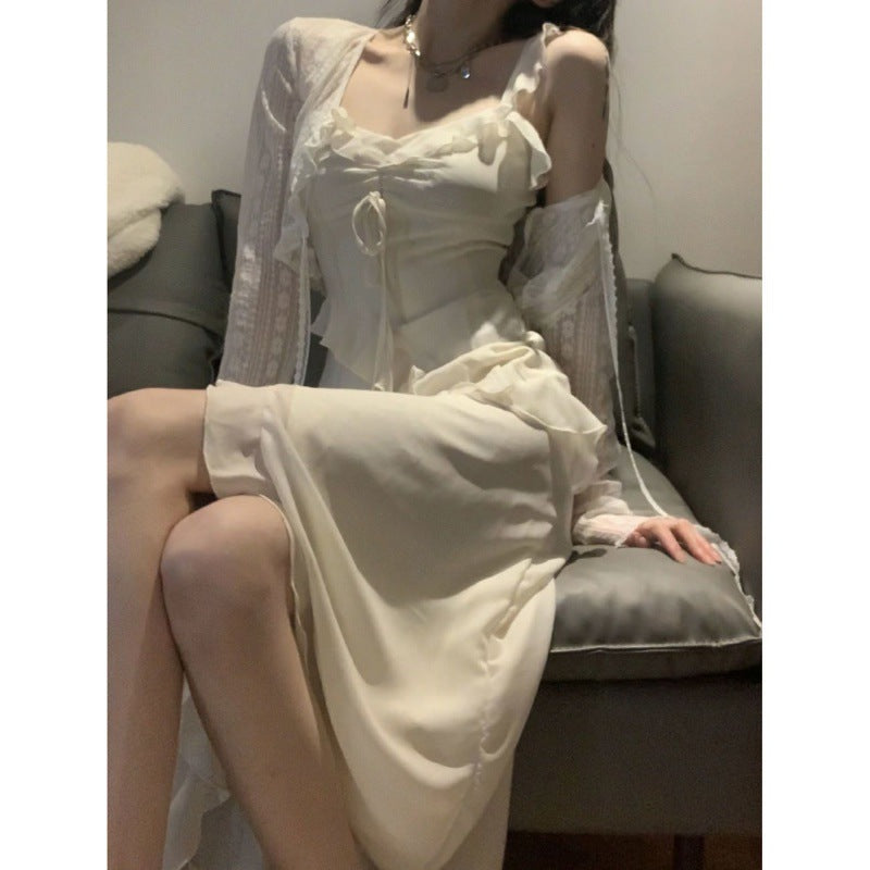 Gentle Adult Lady Like Woman Style Long Dress Suit For Women - Nyaabs