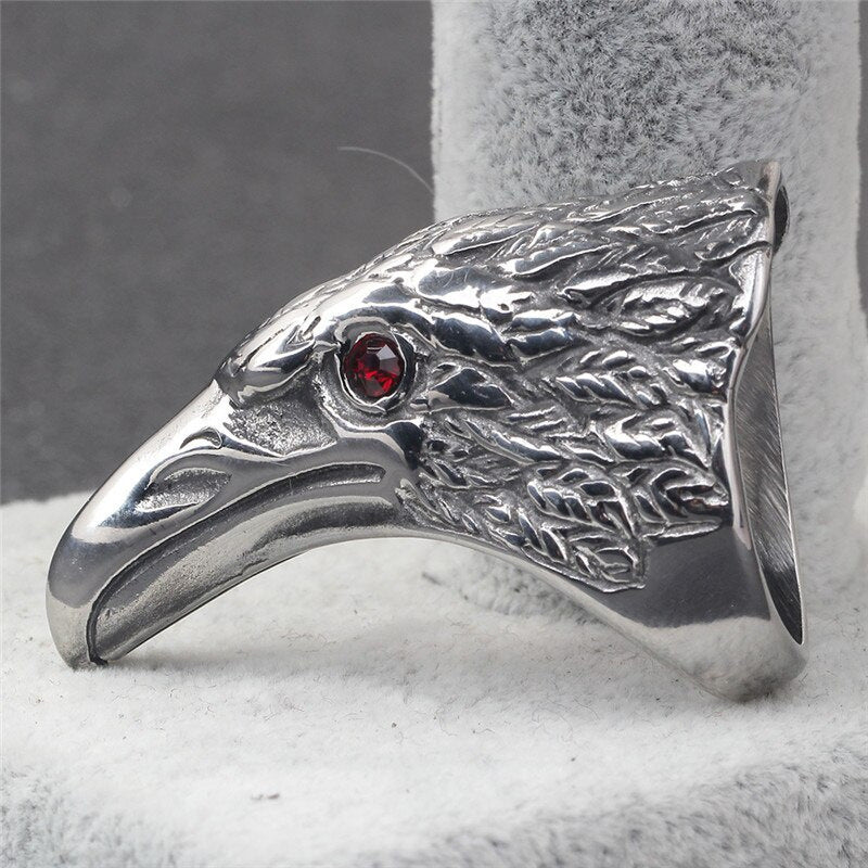 Metal Punk Eagle Animal Ring Men - Nyaabs