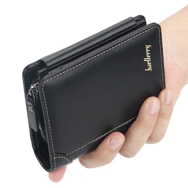 Men's Wallet Short Business Multi Card Slots Wallet - Nyaabs