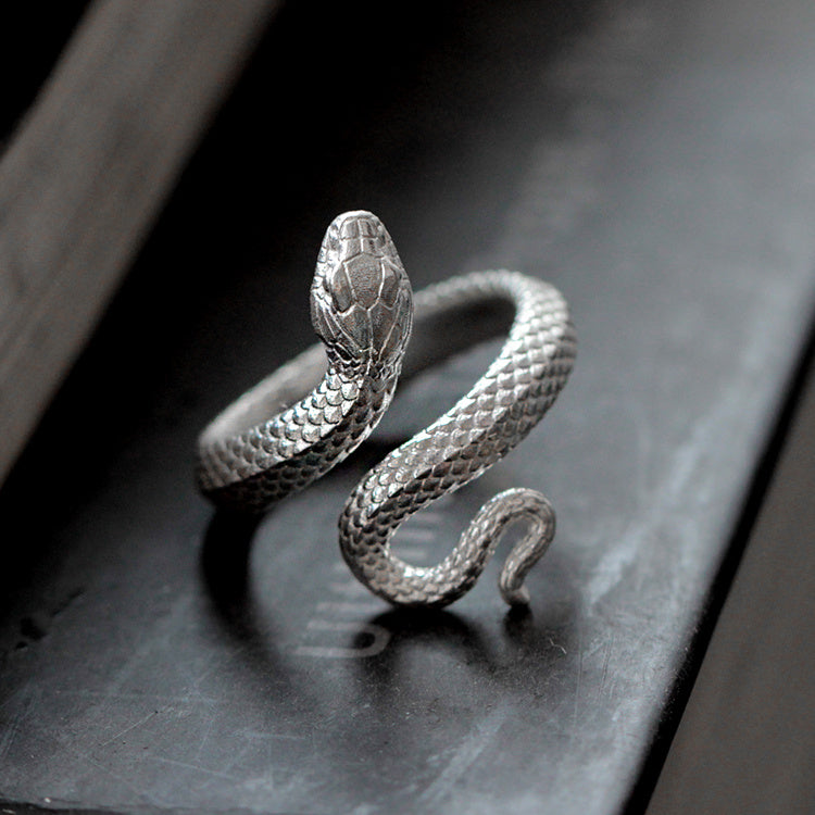 Snake Ring Twelve Zodiac Snake Handmade Men - Nyaabs